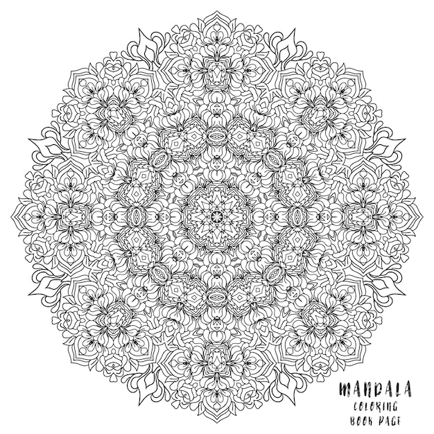 Mandala Indian floral medallion pattern