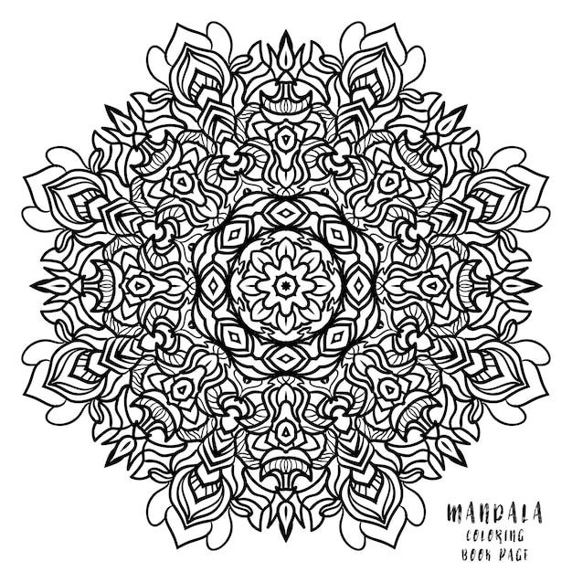 Mandala Indian floral medallion pattern