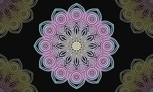 Mandala lace pattern design. Lace ornament design. Mandala background vector design.