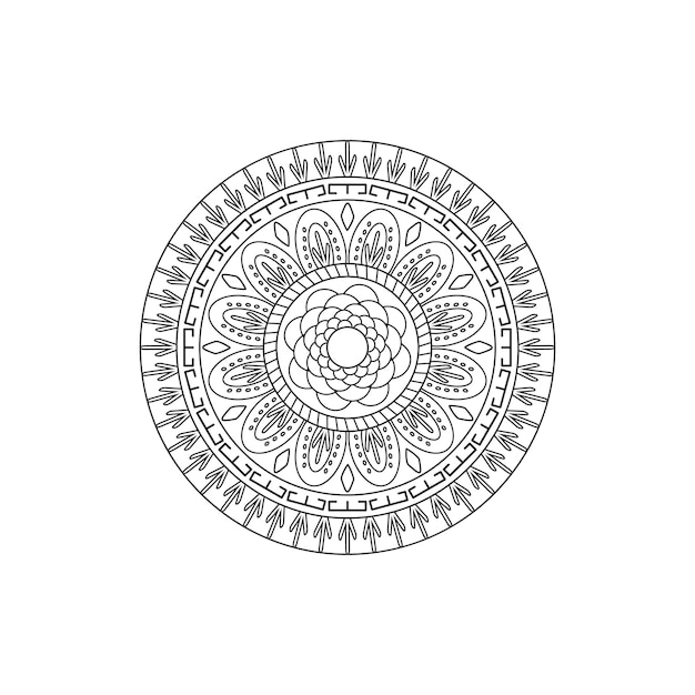 Mandala Linear Design