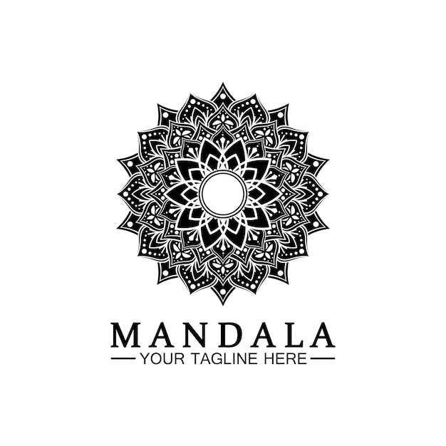 Vector mandala logo design vector template