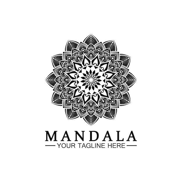 Vector mandala logo design vector template