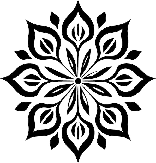 Mandala Minimalist and Simple Silhouette Vector illustration