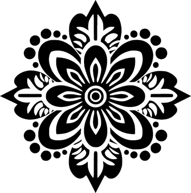 Mandala Minimalist and Simple Silhouette Vector illustration