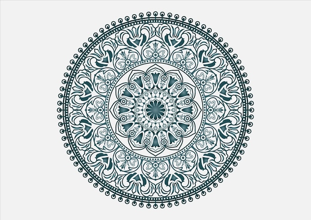 Mandala New color wedding invitation Background Free Vector