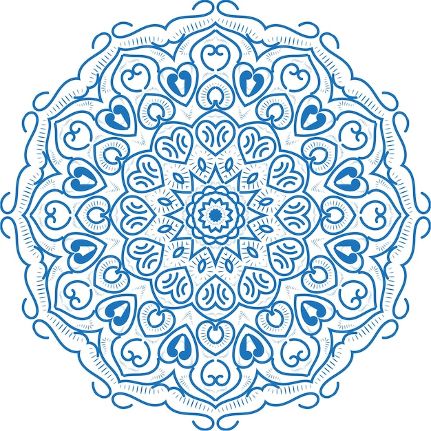 Mandala ornament hand drawn illustration can be use for textile phone case print greeting card etc