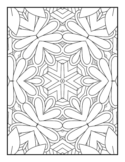 Mandala pattern coloring page for adults Mandala coloring page Floral mandala coloring page