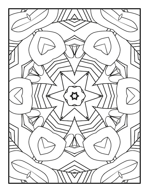 Mandala pattern coloring page for adults Mandala coloring page Floral mandala coloring page