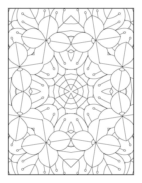 Mandala pattern coloring page Coloring page for adults Mandala coloring book for adults