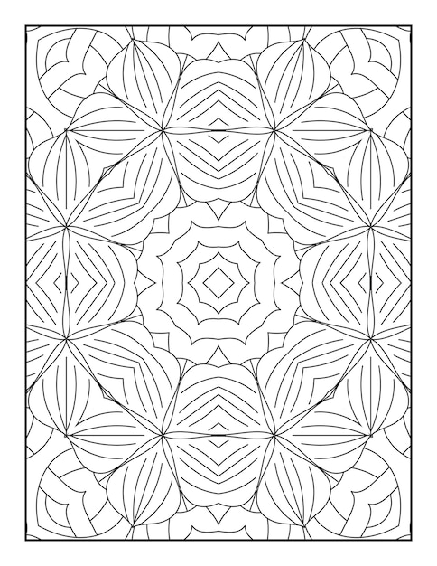 Mandala pattern coloring page Coloring page for adults Mandala coloring book for adults