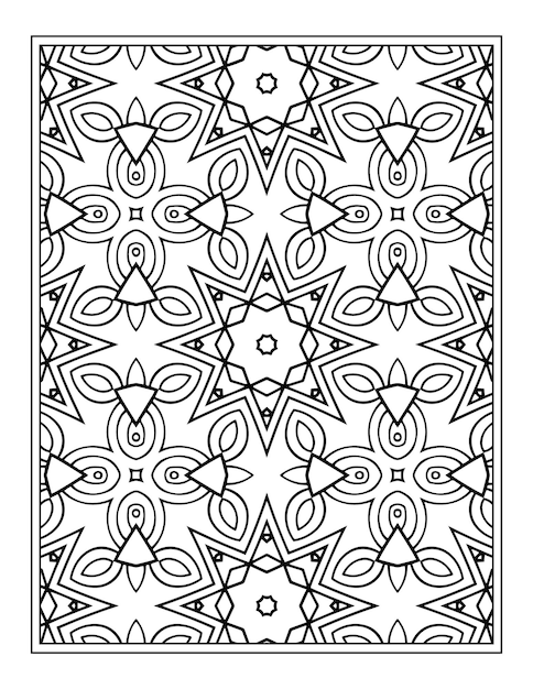 Mandala pattern coloring page Kdp Interior for adults mandala coloring book