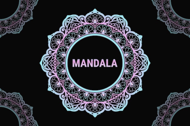 Mandala pattern design. Frame design.