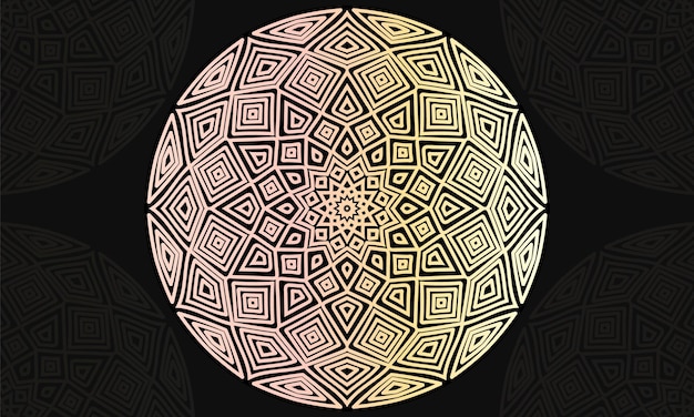 Mandala pattern design. Geometric pattern design. Pastel color mandala.