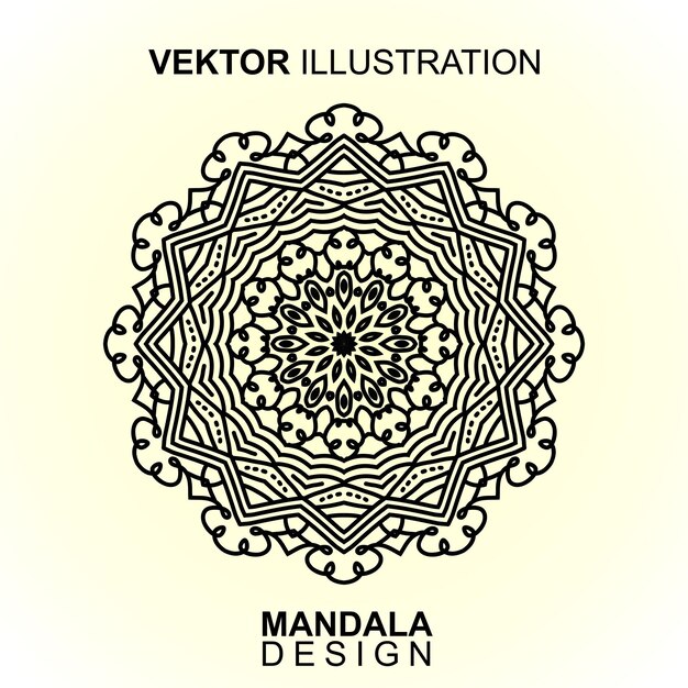 mandala pattern vector. vector illustration