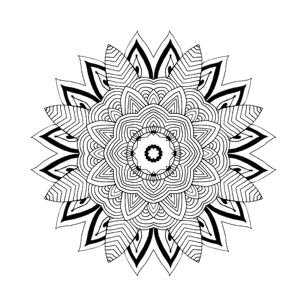 Mandala Round oriental pattern in indian style