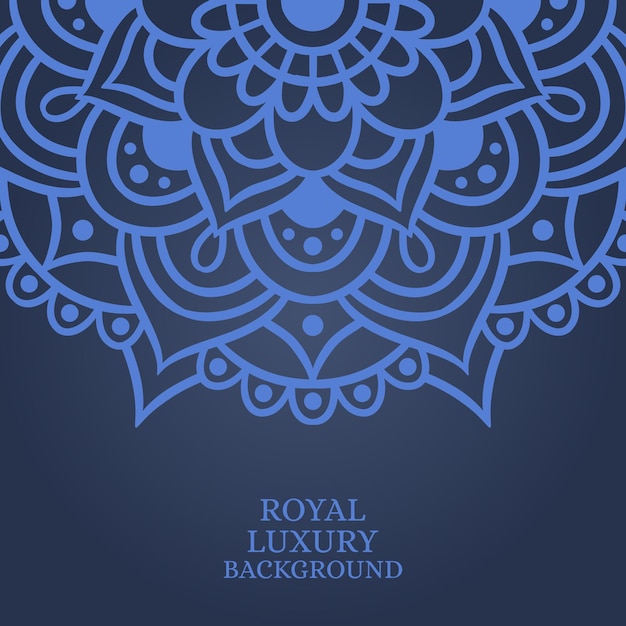 Mandala round ornament background template. Royal luxury background