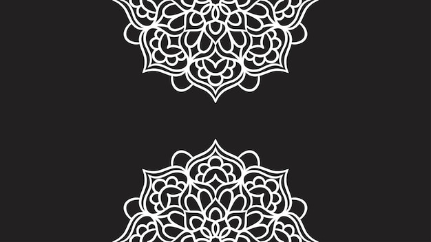 Mandala round ornament background template