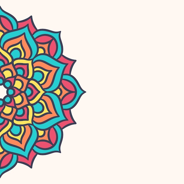 Mandala round ornament background template