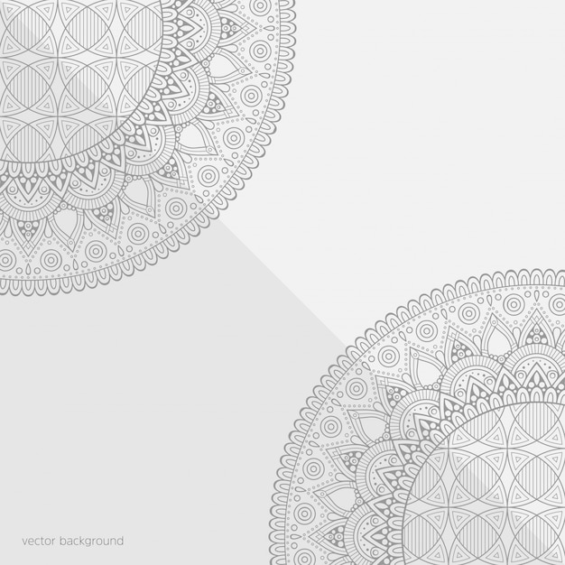 Mandala. Seamless Ornament Pattern black