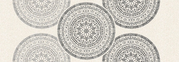 Mandala shape vintage pattern design with background