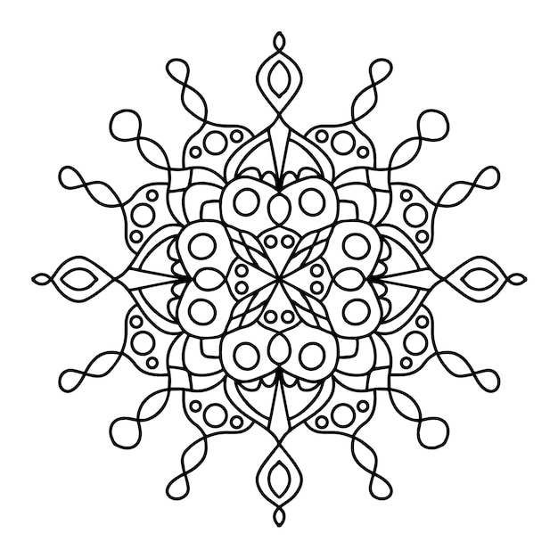 Mandala style 7 luxury abstract ornament ilustration