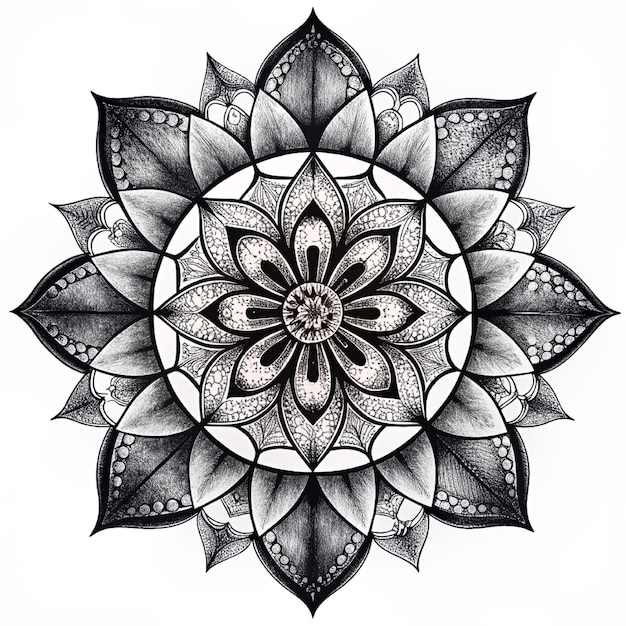 Vector mandala vector design illustration on white background