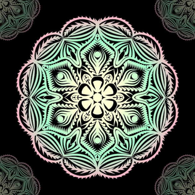 Mandala vector design. Lace pattern design. Creative mandala design.