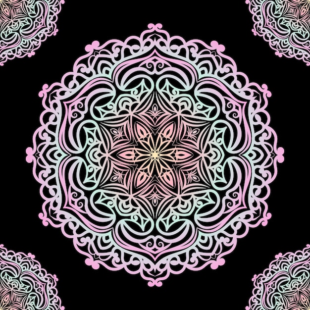 Mandala vector design. Lace pattern design. Creative mandala design.