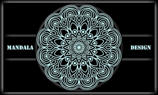 Mandala vector design Ornamental round laces ornament