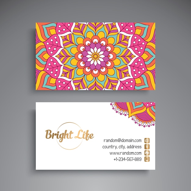 Mandala visiting card