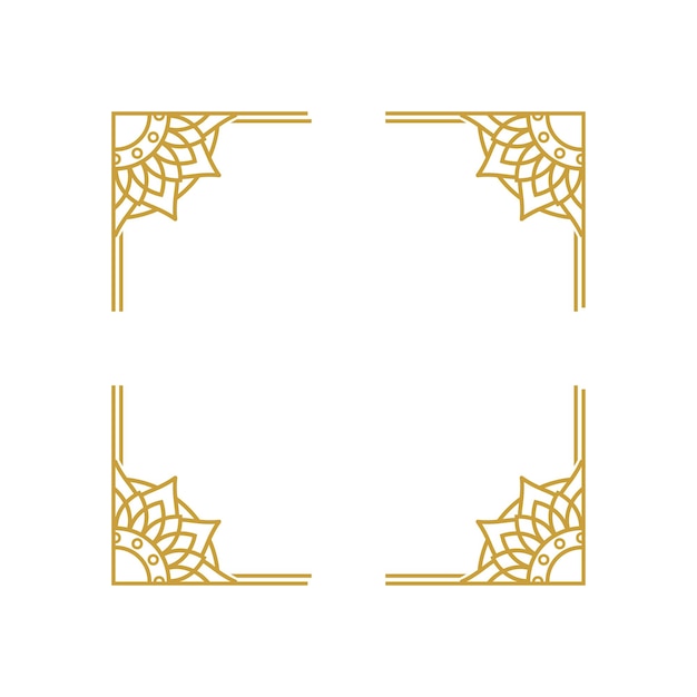 Mandala Wedding Frame Element Vector Designs