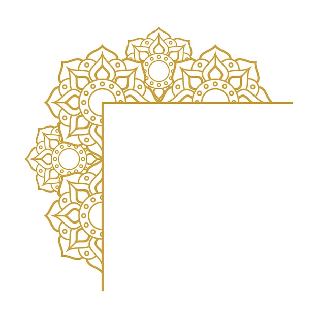 Mandala Wedding Ornament Gold Vector Designs