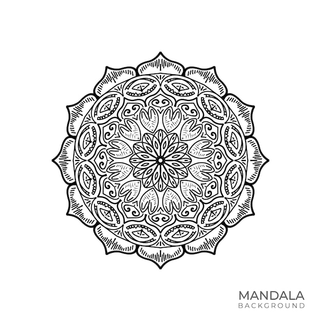 mandala on a white background vector illustration