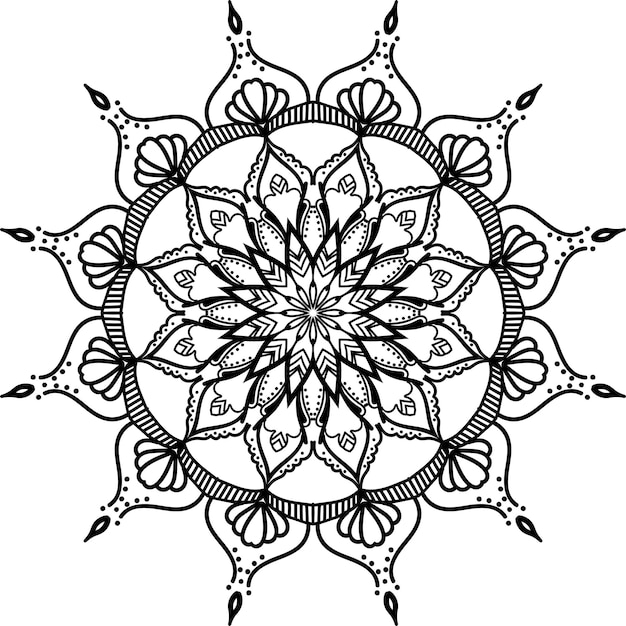 Mandala on white background