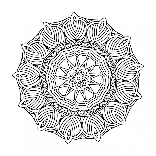 Mandala on white background