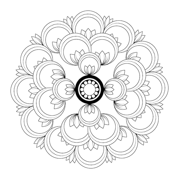 Mandalas for coloring book Decorative round ornaments Unusual flower shapevector illustration graphic design