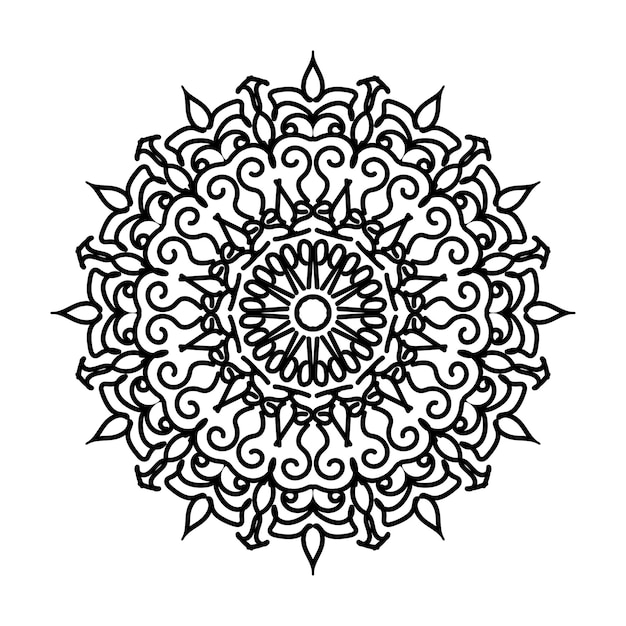 Mandalas for coloring book Decorative round ornaments