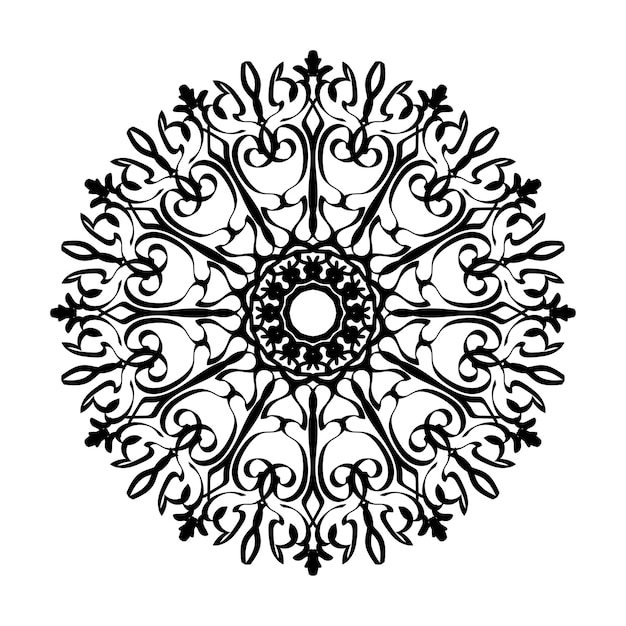 Mandalas for coloring book Decorative round ornaments