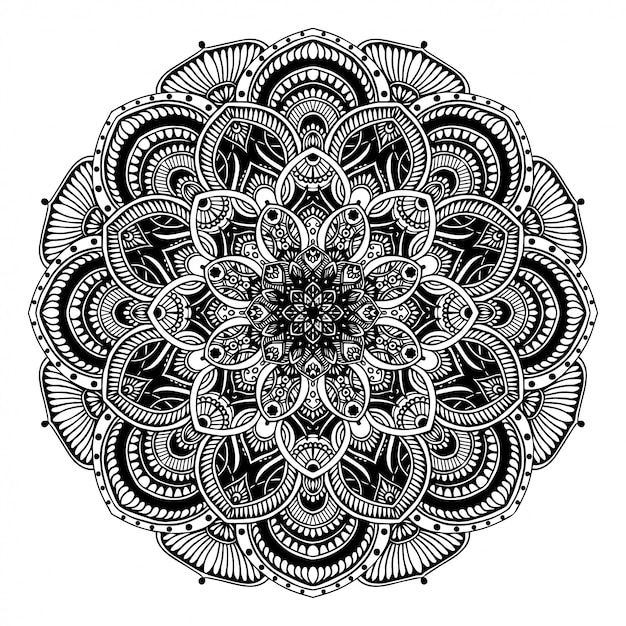 Vector mandalas coloring book, oriental therapy, yoga.