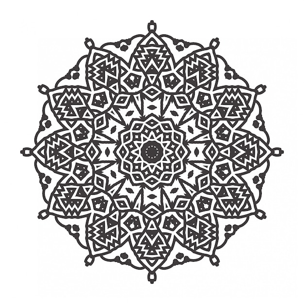 Mandalas coloring book with ornament style