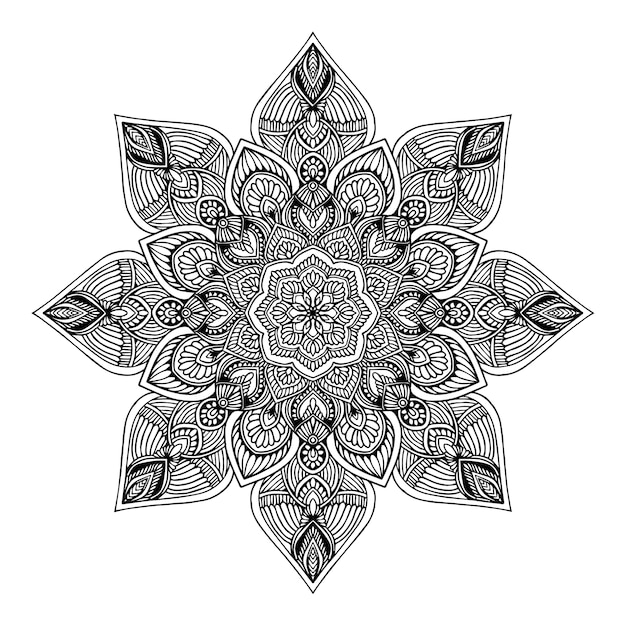 Vector mandalas coloring book