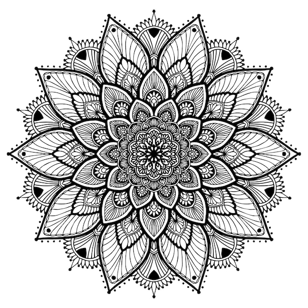 Vector mandalas coloring book