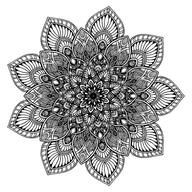 Vector mandalas coloring book