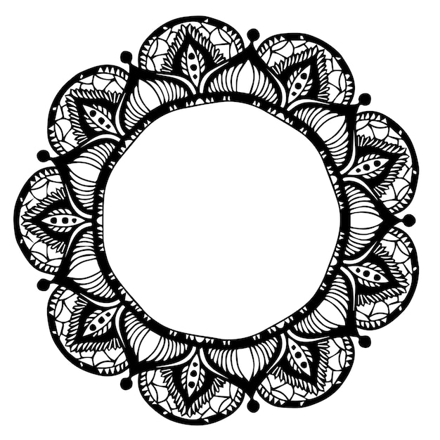 Vector mandalas coloring book