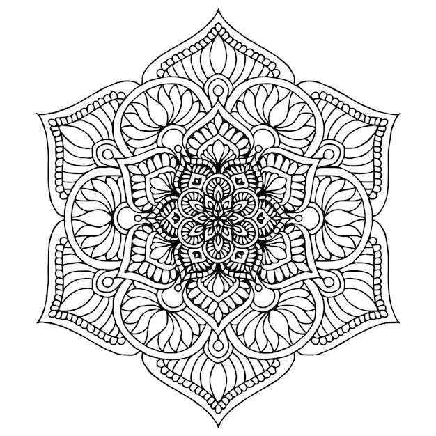 Vector mandalas coloring book