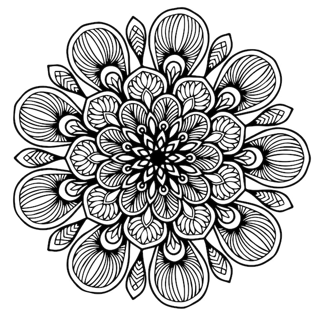 Vector mandalas coloring book