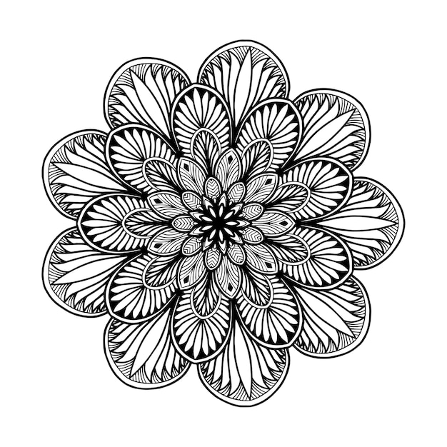 Vector mandalas coloring book