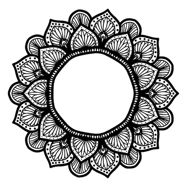 Vector mandalas coloring book