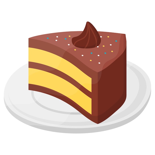 Mango Chocolate Sandwich Ice Cream Cake concept vanilla cream tart vector Fast Food symbol Junk food