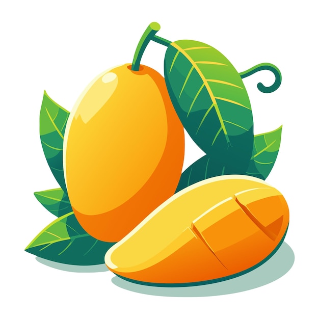 Vector mango clipart vector illustration